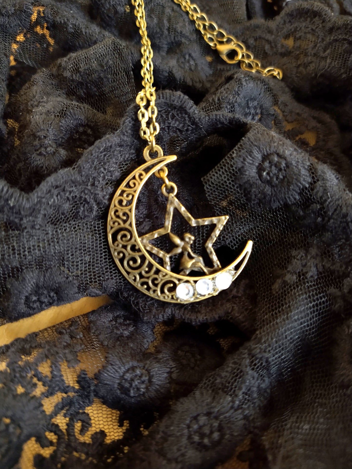 Kette "Mondtropfen" • Gold I Bronze