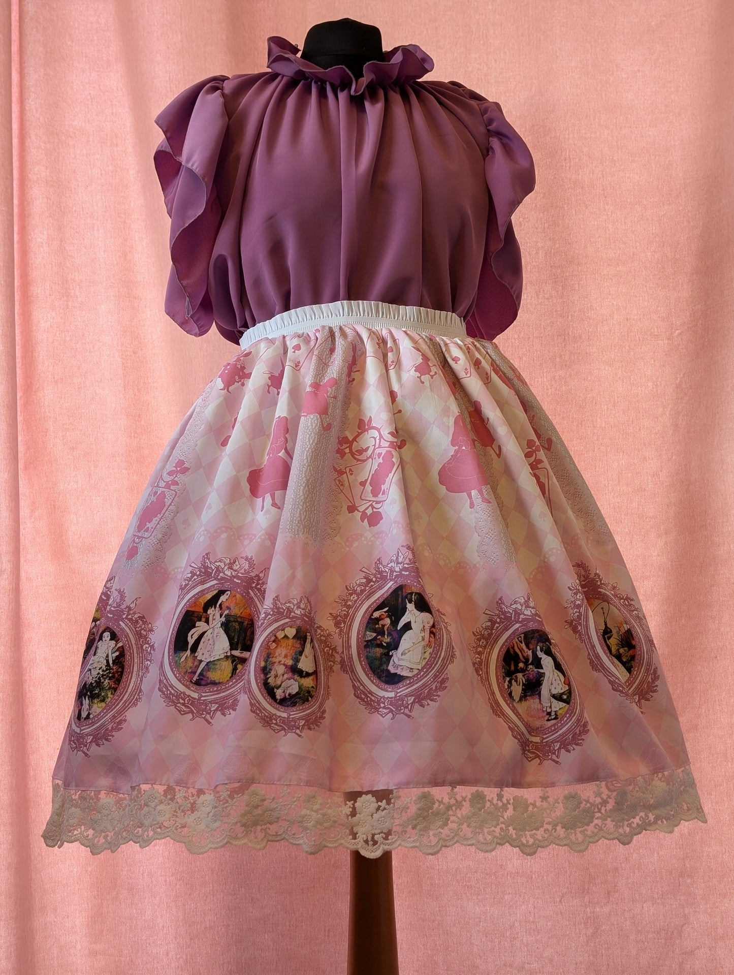 Bluse "Kurzarm" Mauve