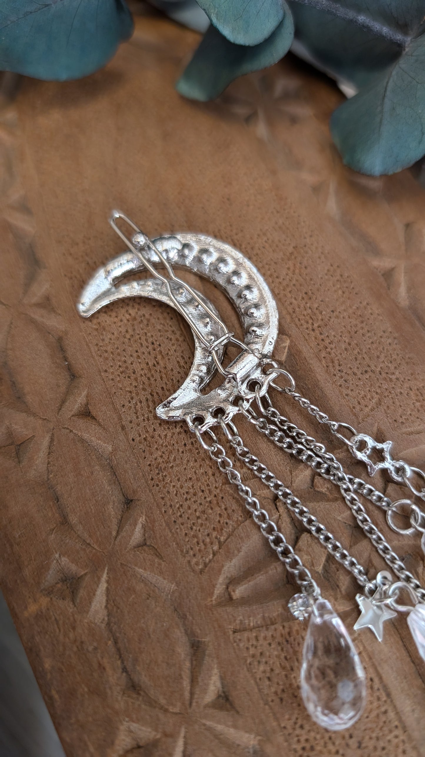 Spange "Mondregen" Silber