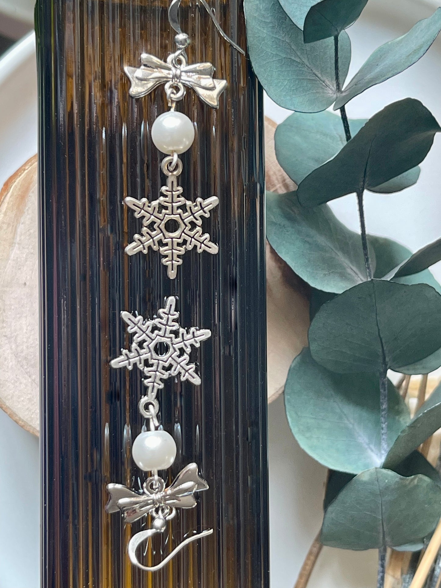 Ohrringe "Schneeflocke" • Silber I Gold