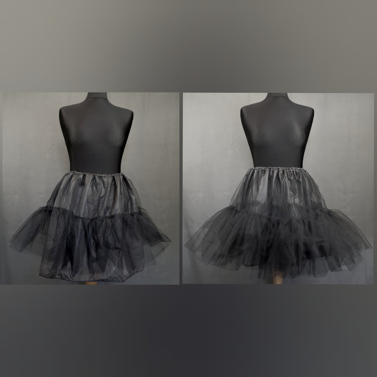 Petticoat • A-Linie I Glocke • Schwarz I Weiß