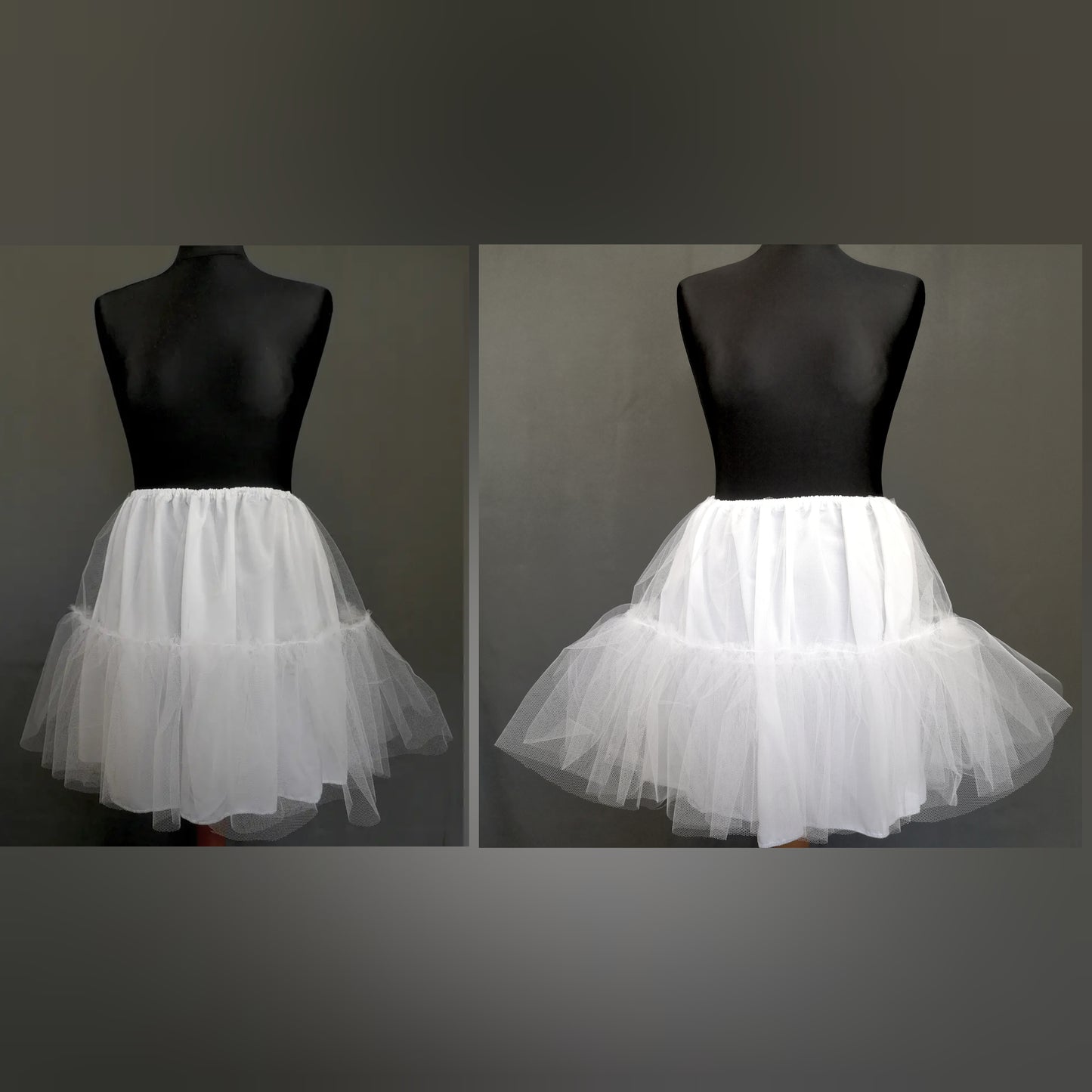 Petticoat • A-Linie I Glocke • Schwarz I Weiß