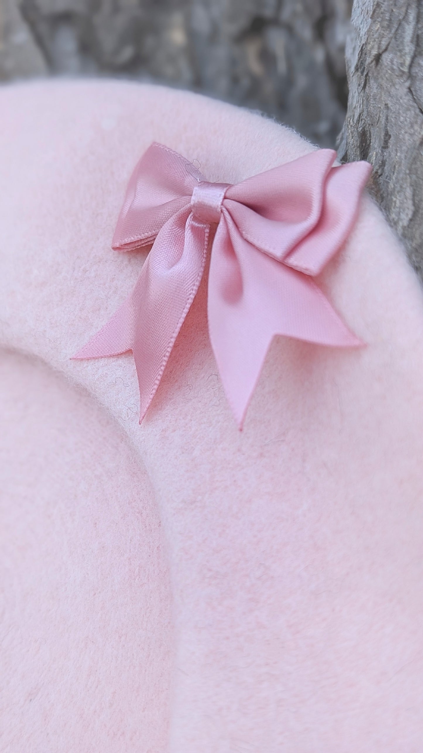 Barett "Schleifentraum" Rosa