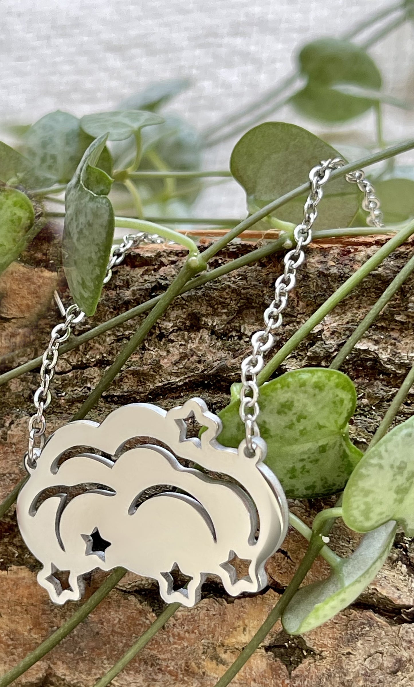 Kette "Wolkensterne" • Schwarz I Gold I Silber