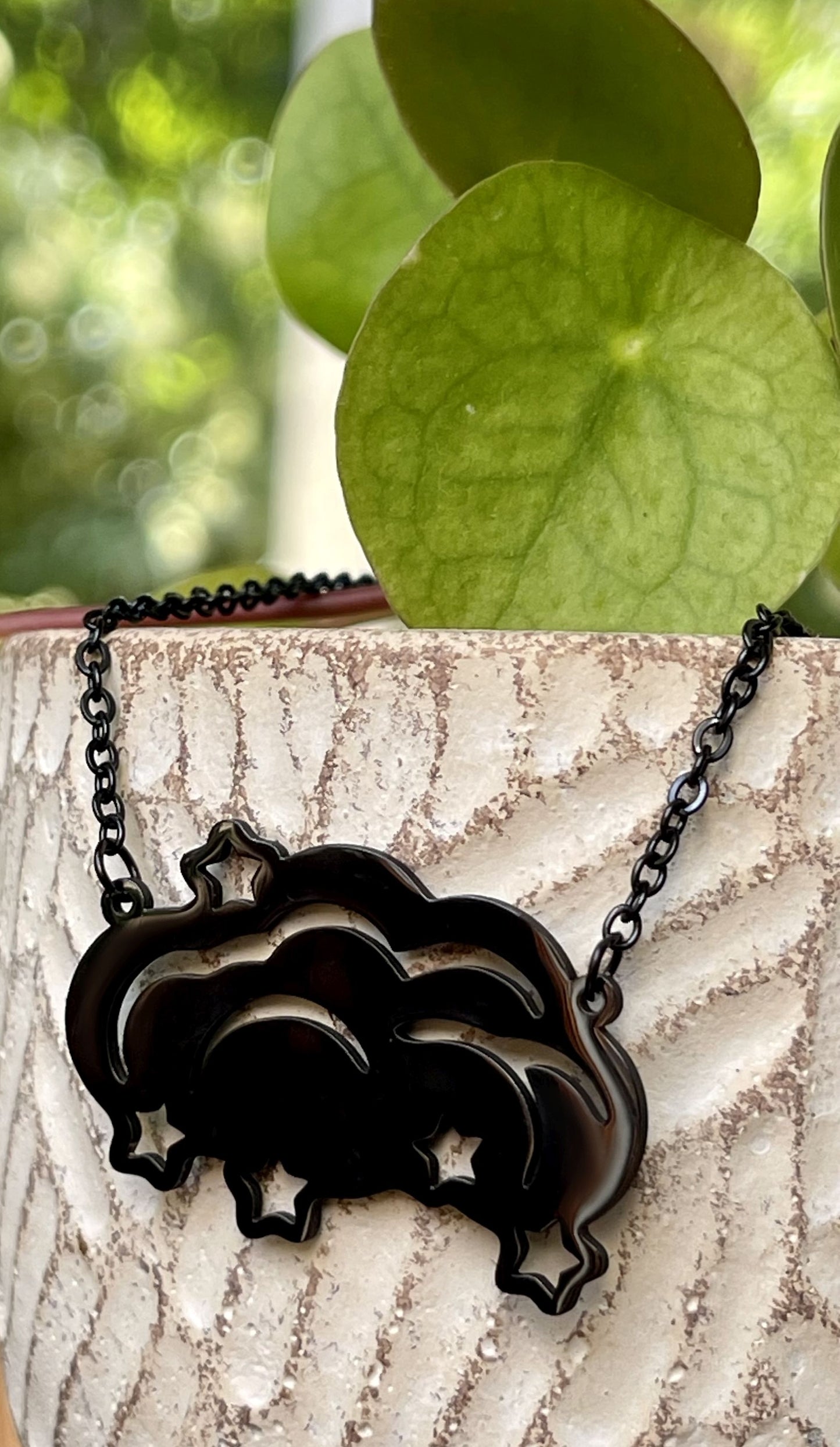 Kette "Wolkensterne" • Schwarz I Gold I Silber