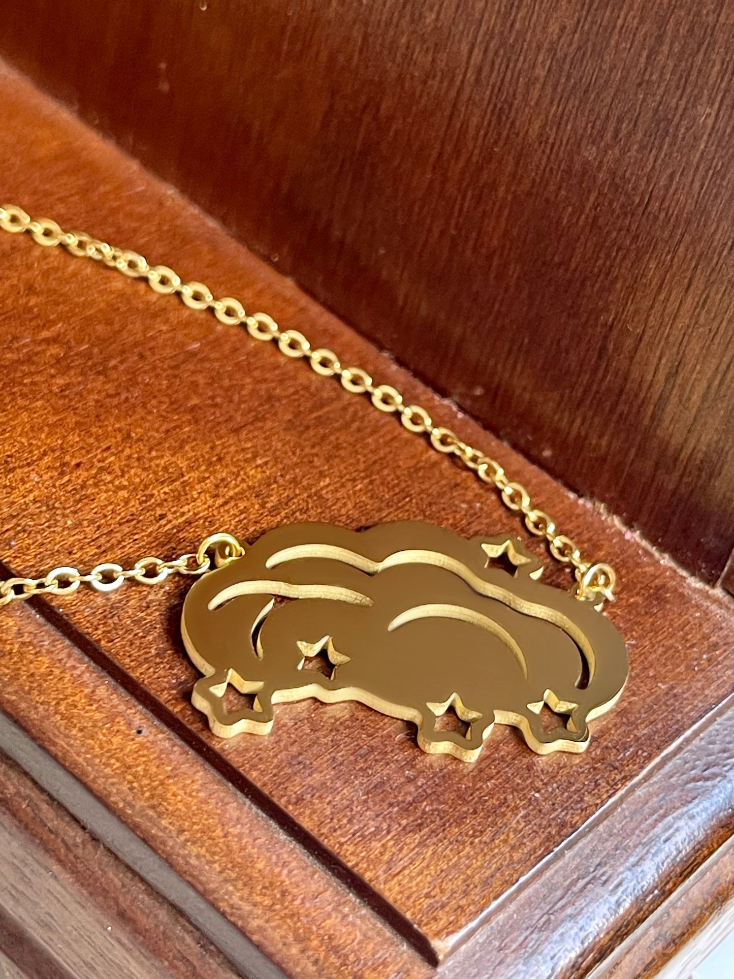 Kette "Wolkensterne" • Schwarz I Gold I Silber