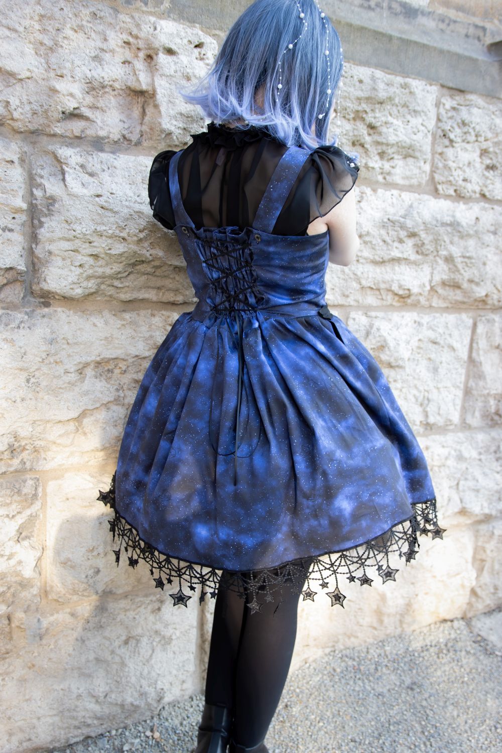 Kleid "Galaxy in Blau"