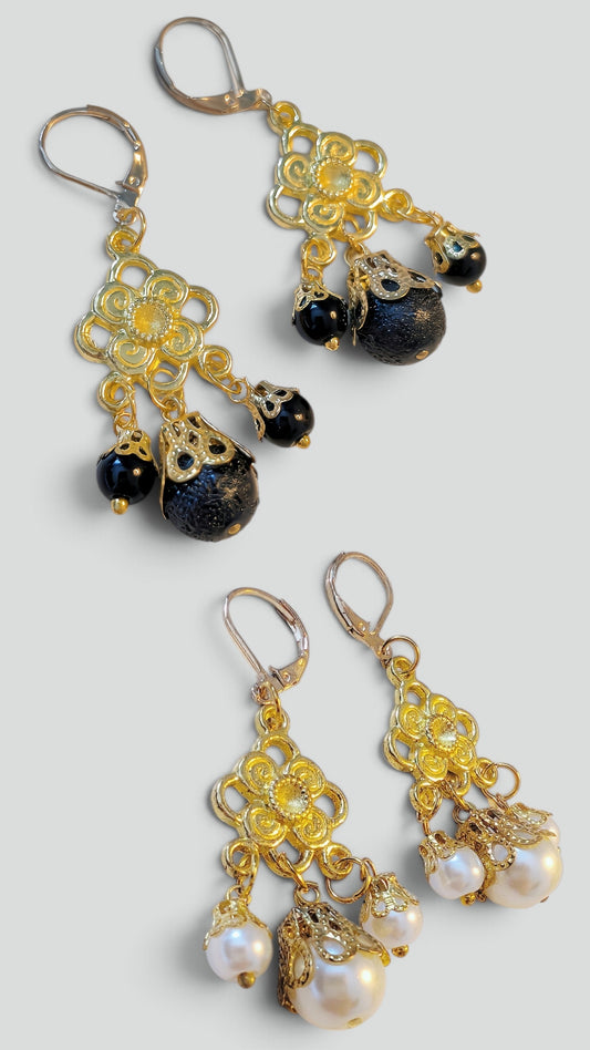"Imposanz" Earrings • Black I White