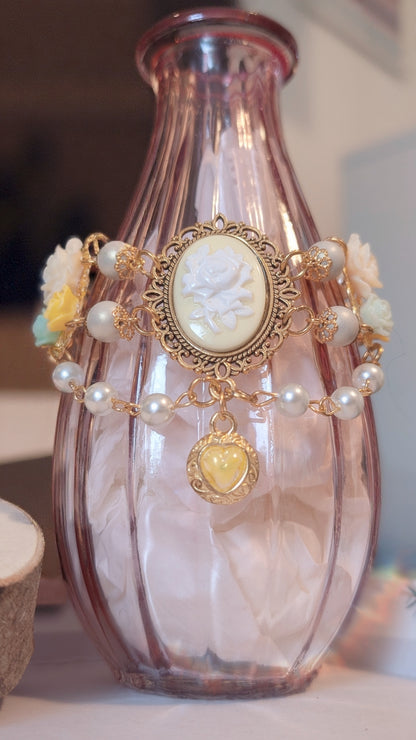 Armband "Ein Hauch von Anmut" • Gelb • Orange • Rosa • Mint • Hellblau • Lila