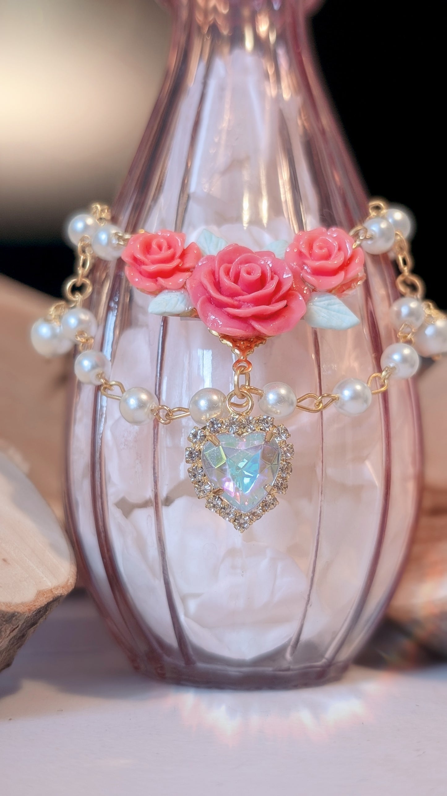 Armband "In voller Blüte" • Rot • Lila • Blau • Schwarz • Pink • Rosa • Creme • Bunt • Grün 1&2