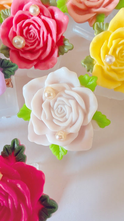 Ring "Herz der Rosen" • Größenverstellbar • Rosa • Pink • Altrosa • Creme • Caramel • Gelb • Weiß • Blau • Lila • Schwarz