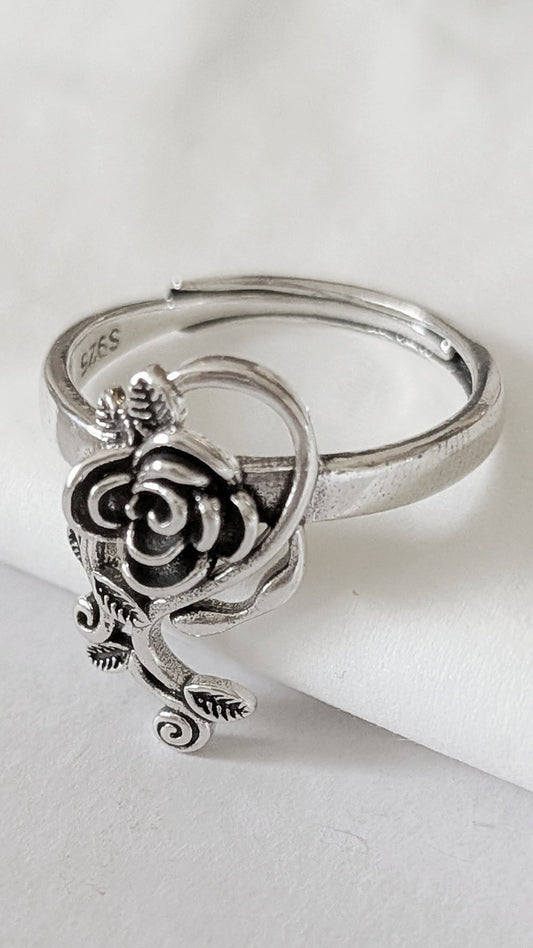 Ring "Night Rose" • Adjustable size
