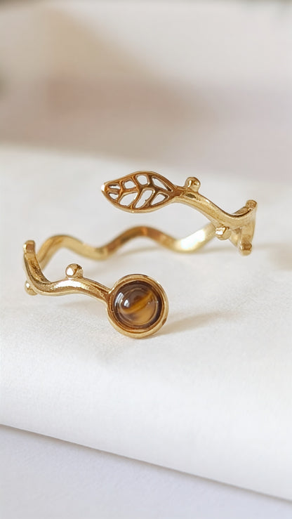 Ring "Borkenglanz" • Größenverstellbar