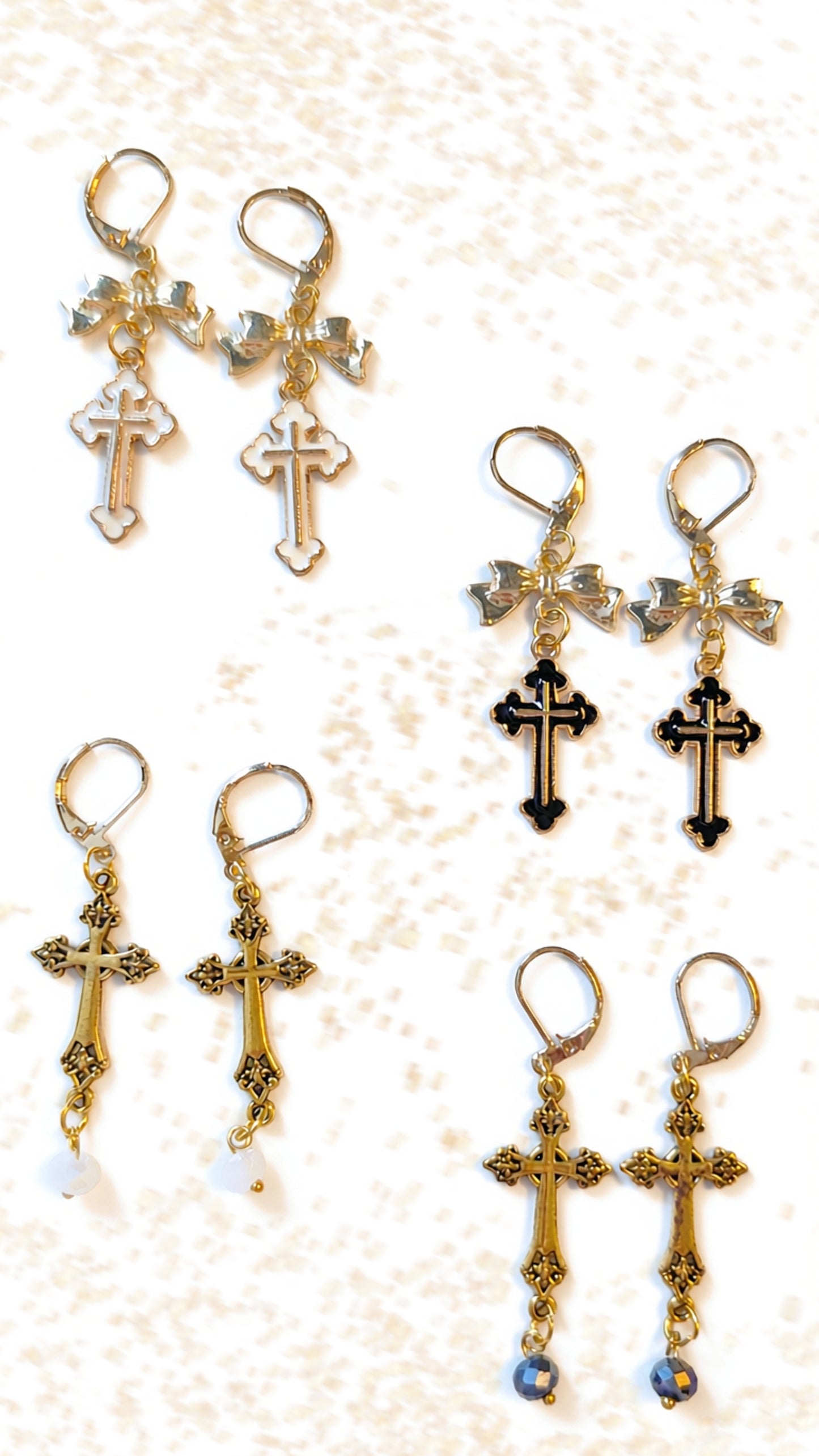 Ohrringe "Kreuz" • verschiedene Modelle
