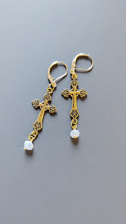 Ohrringe "Kreuz" • verschiedene Modelle