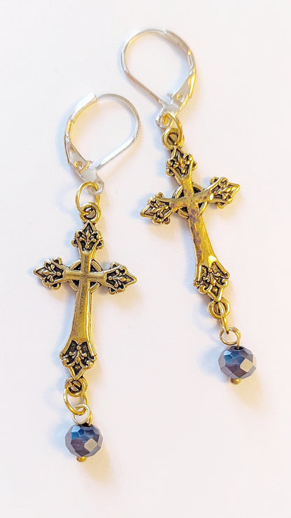 Ohrringe "Kreuz" • verschiedene Modelle