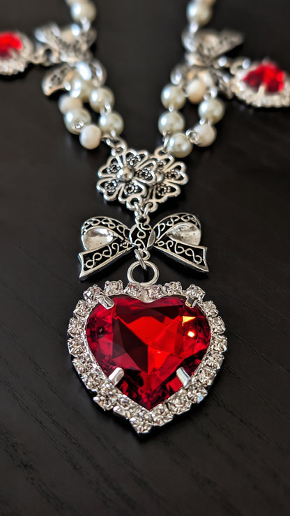 Collier "Ewiges Leuchten" • Blau • Rot • Schwarz • Weiß• Grün • Rosa • Lila