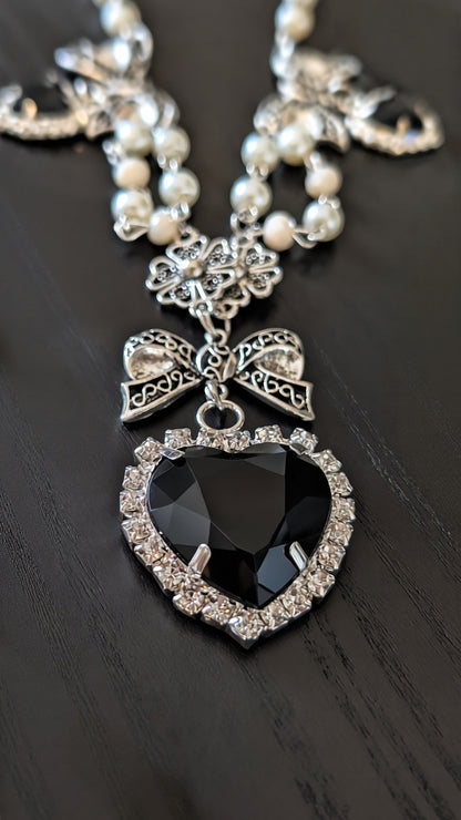 Collier "Ewiges Leuchten" • Blau • Rot • Schwarz • Weiß• Grün • Rosa • Lila
