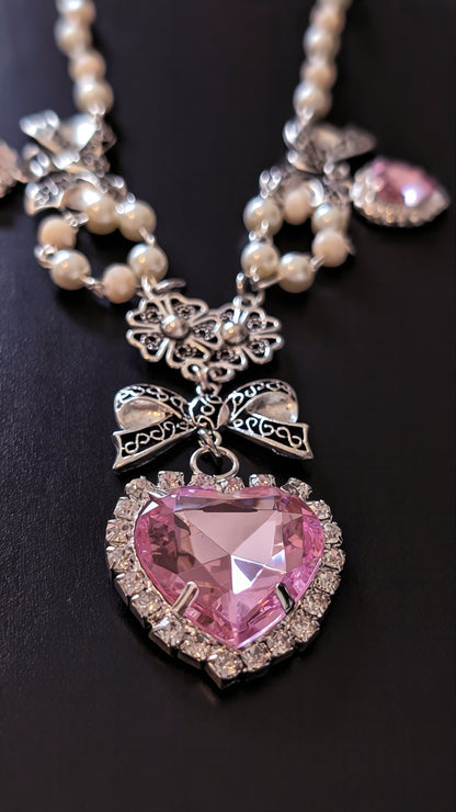 Collier "Ewiges Leuchten" • Blau • Rot • Schwarz • Weiß• Grün • Rosa • Lila