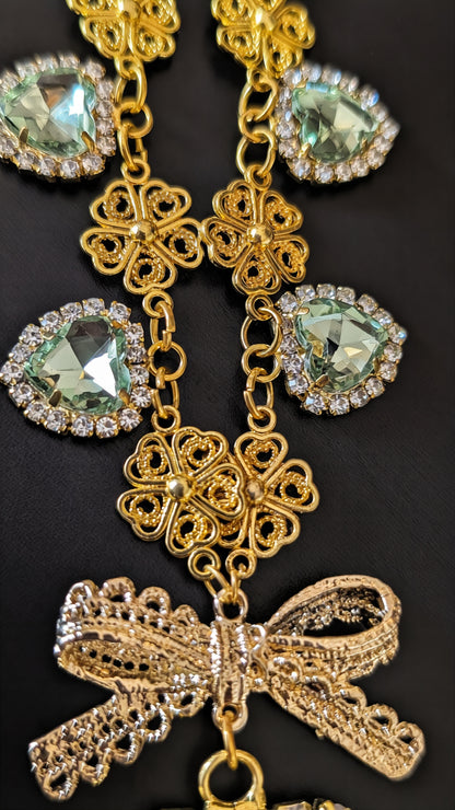 Collier "Ewiges Leuchten" • Blau • Weiß • Grün 1&2 • Hellblau • Schwarz
