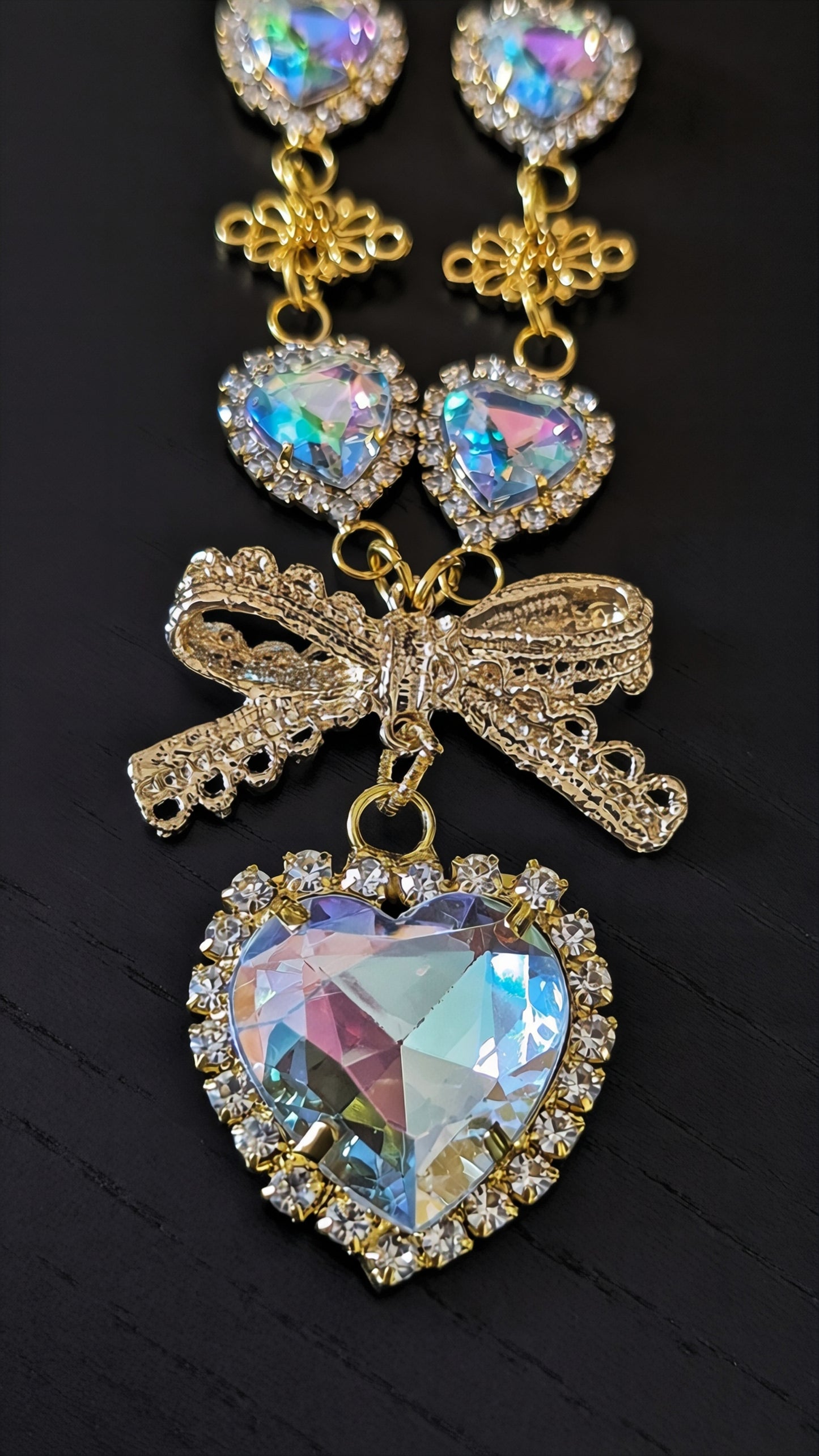 Collier "Ewiges Leuchten" • Blau • Weiß • Grün 1&2 • Hellblau • Schwarz
