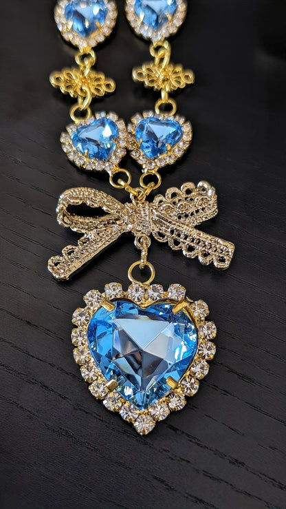 Collier "Ewiges Leuchten" • Blau • Weiß • Grün 1&2 • Hellblau • Schwarz