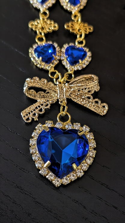Collier "Ewiges Leuchten" • Blau • Weiß • Grün 1&2 • Hellblau • Schwarz