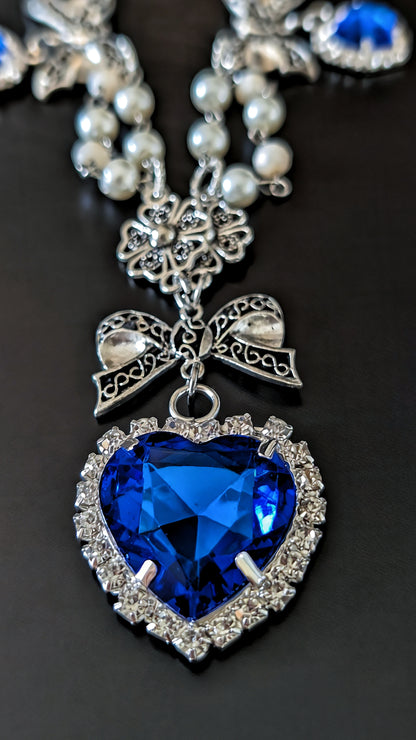Collier "Ewiges Leuchten" • Blau • Rot • Schwarz • Weiß• Grün • Rosa • Lila