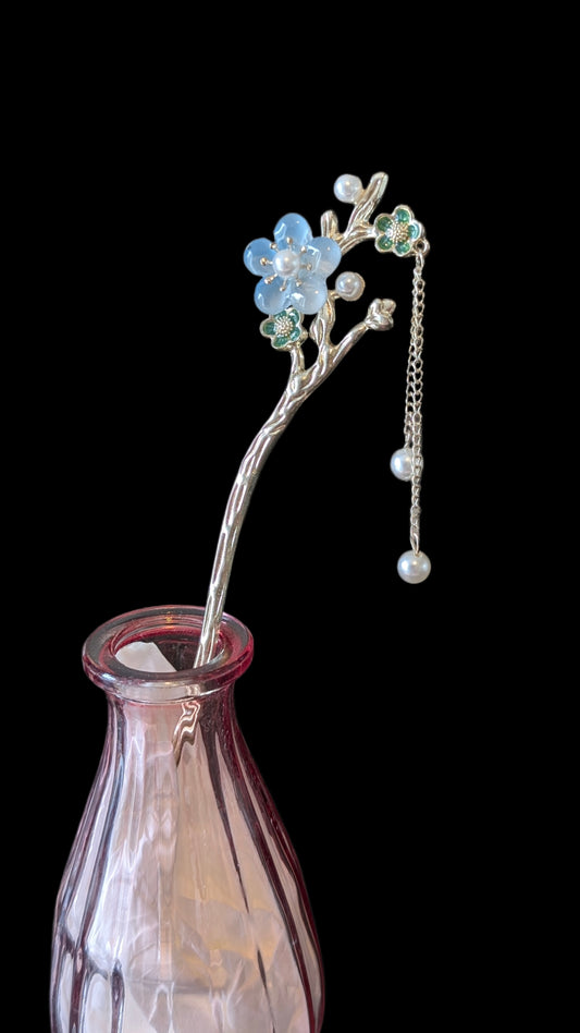 Hairpin "Blossom Dream" • Blue