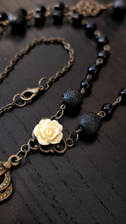 Kette "Stille der Anmut" • Goldfarben •Bronzefarben