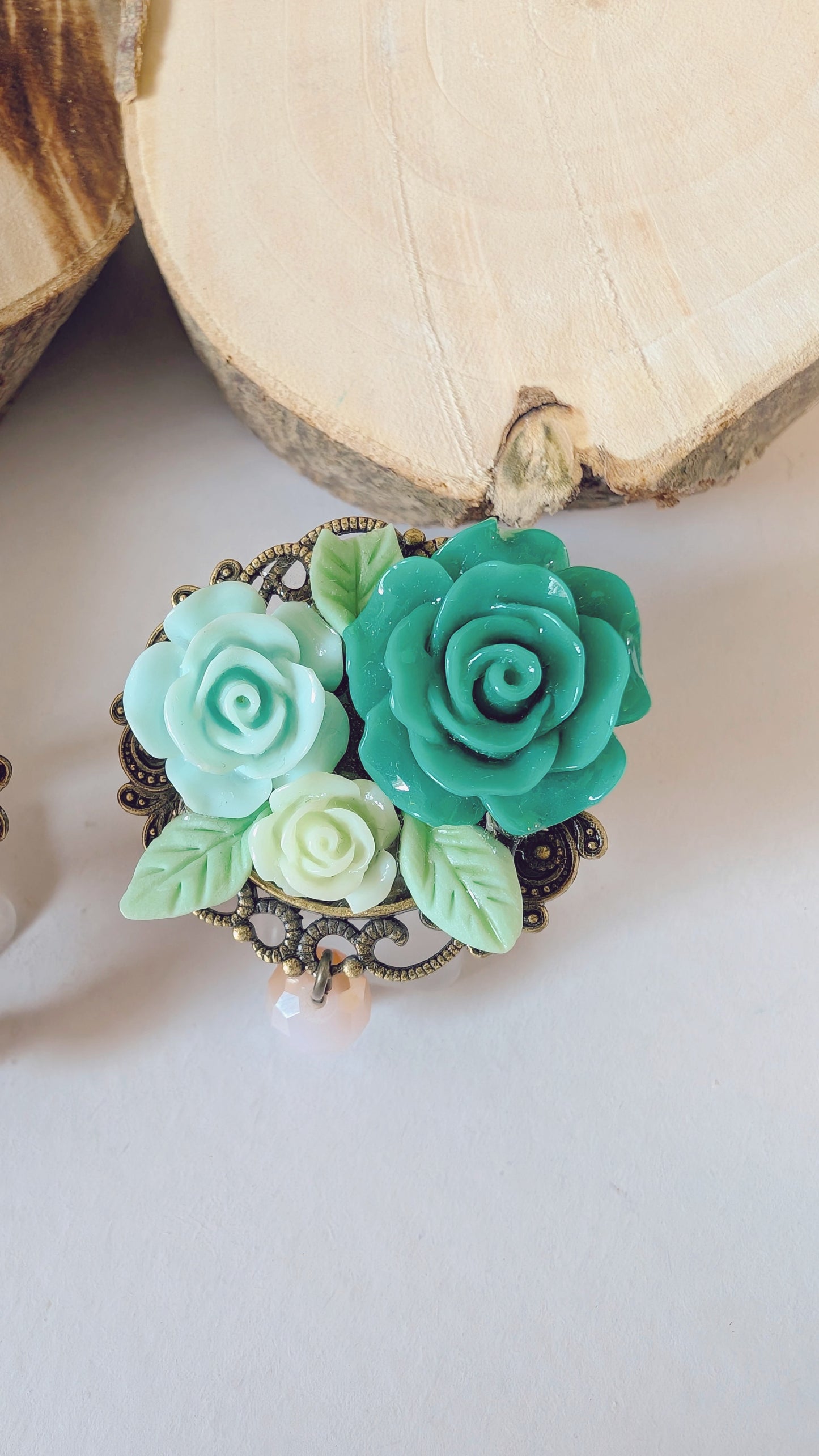 Ring "Kleines Bouquet" • Größenverstellbar • Creme • Rosa • Gelb • Lila • Blau • Pink • Rot • Grün
