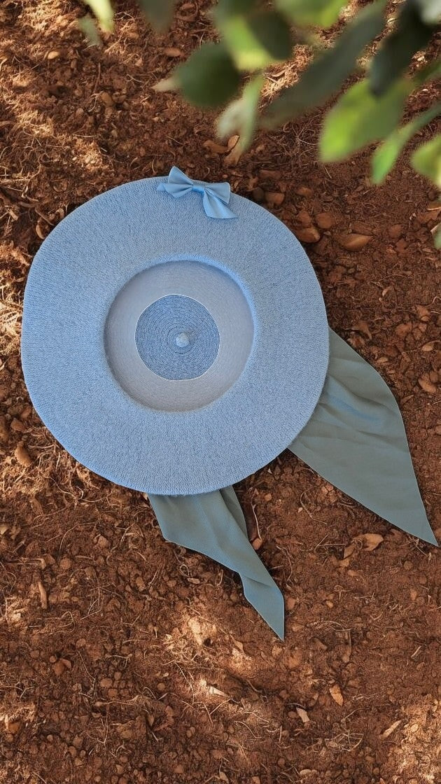 Barett "Schleifentraum" Blau