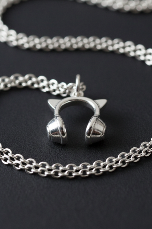 Necklace "Cat Headphones"