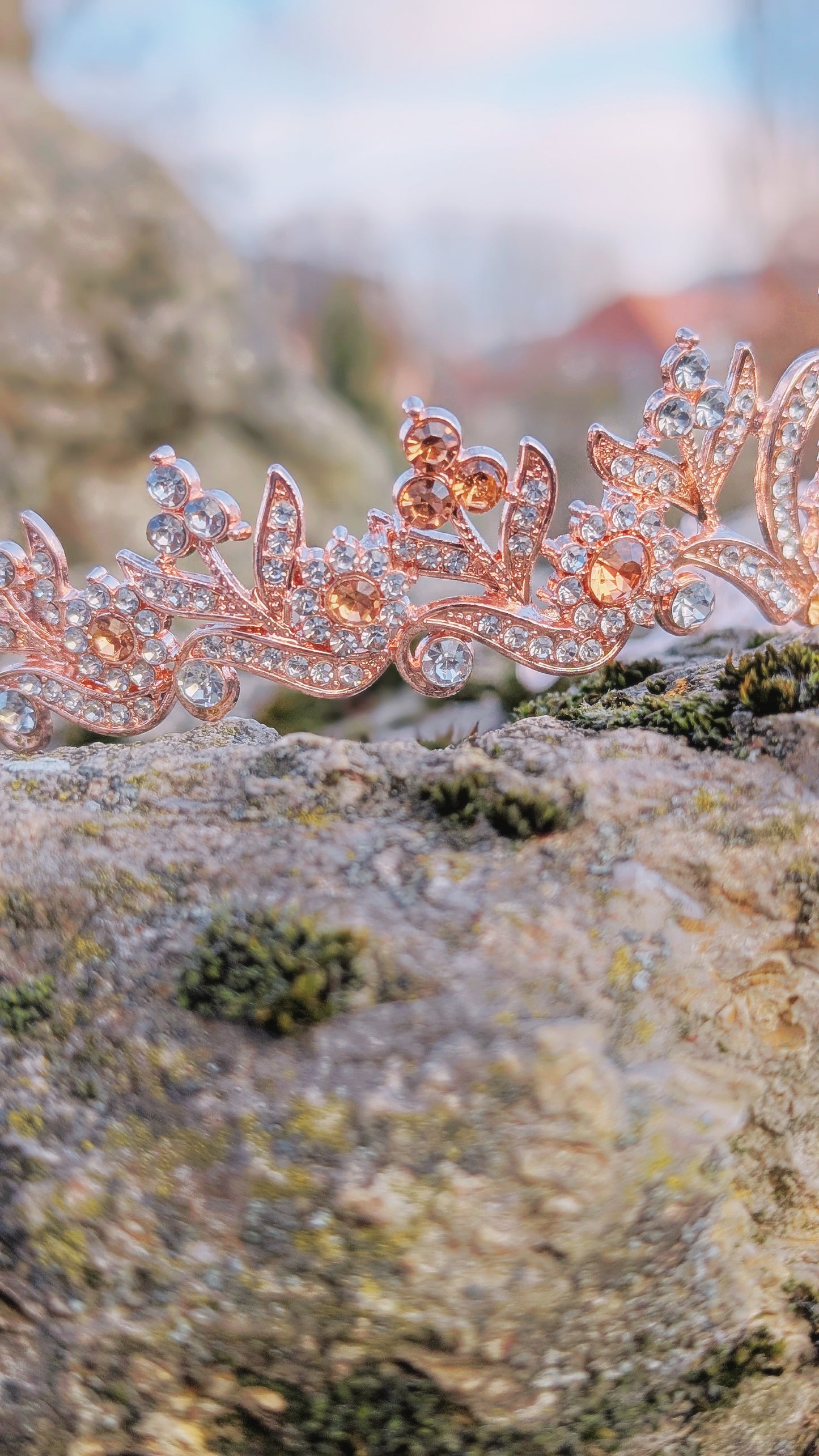 Tiara "Rosé der Herzen"