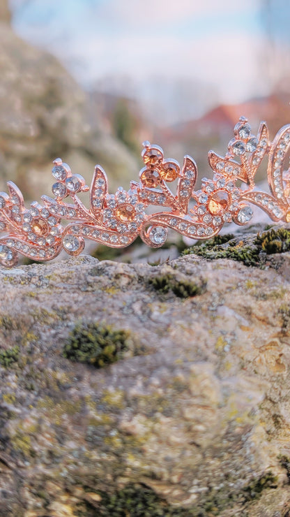 Tiara "Rosé der Herzen"