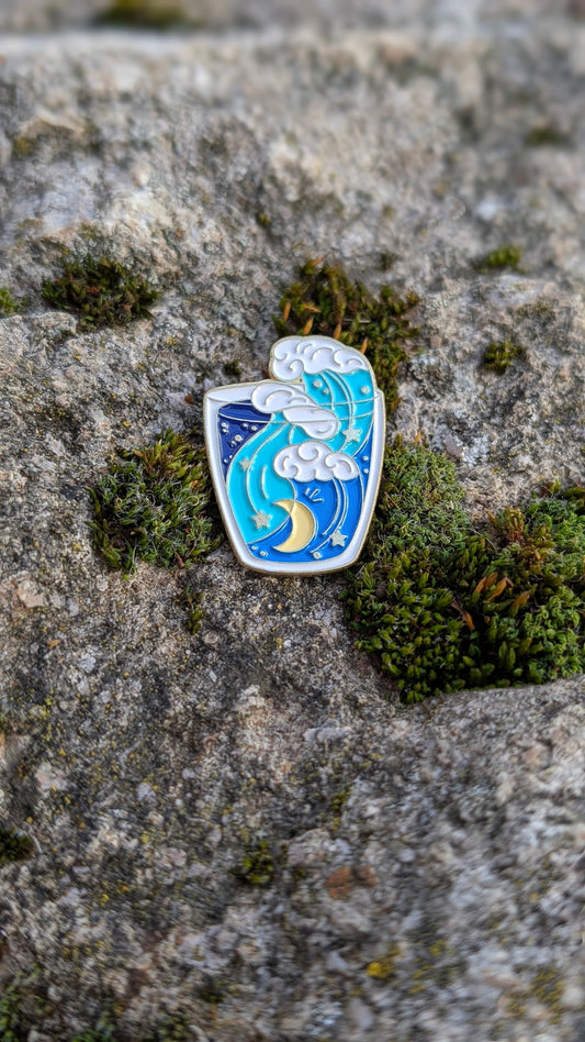 Pin "Ein Nachtmeer im Glas"