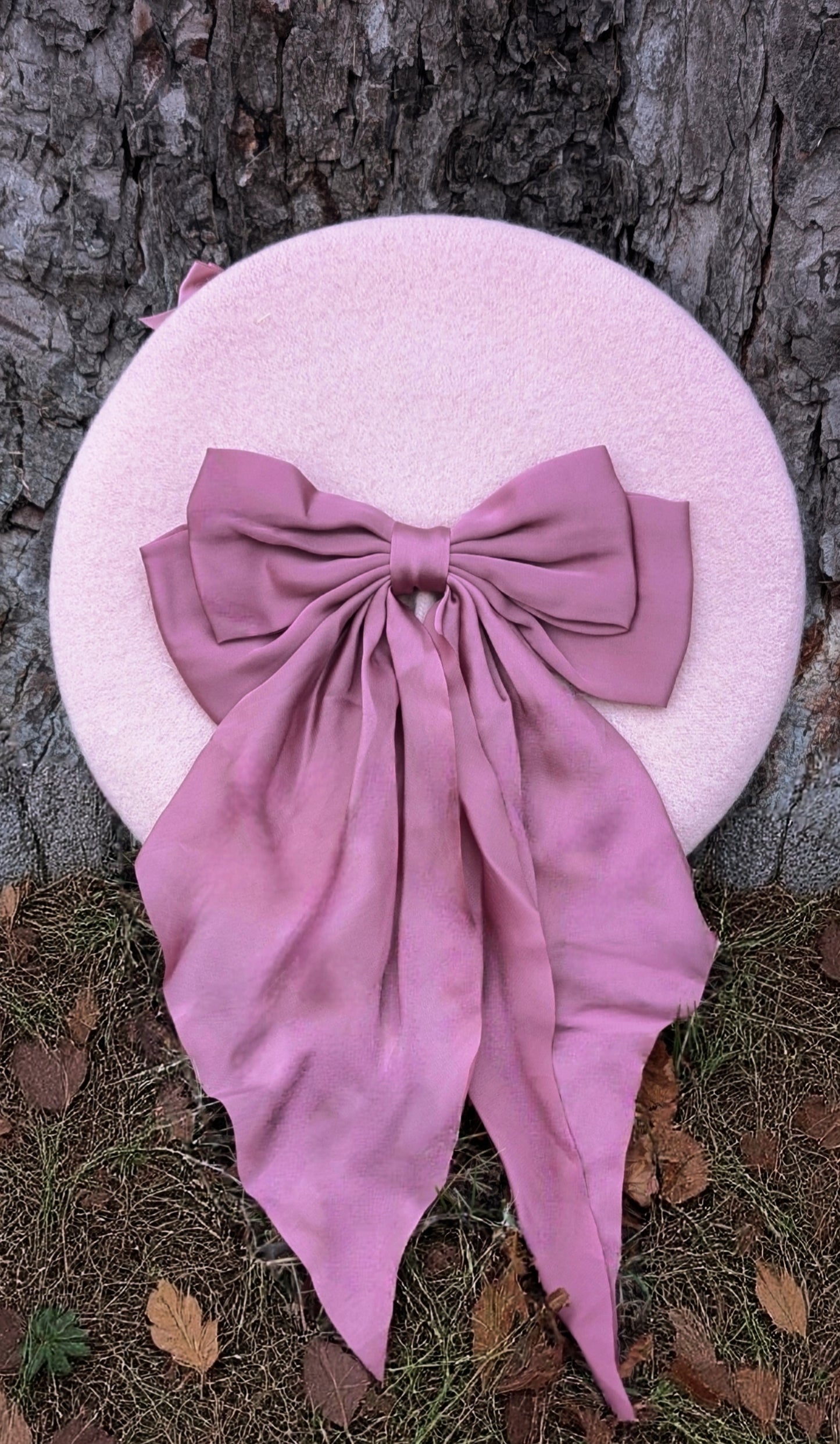 Barett "Schleifentraum" • weiß • Schwarz • Rosa • Braun