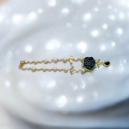 Kette "Die ewige Rose" • Rot • Pink • Rosa • Altrosa • Apricot • Blau • Mint • Schwarz• Weiß