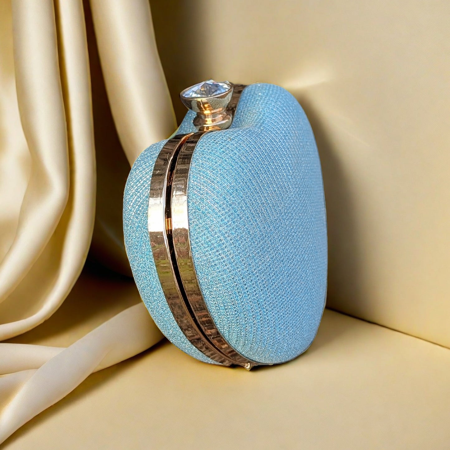 Funkelnde Herz-Tasche • Rosa • hellblau • schwarz