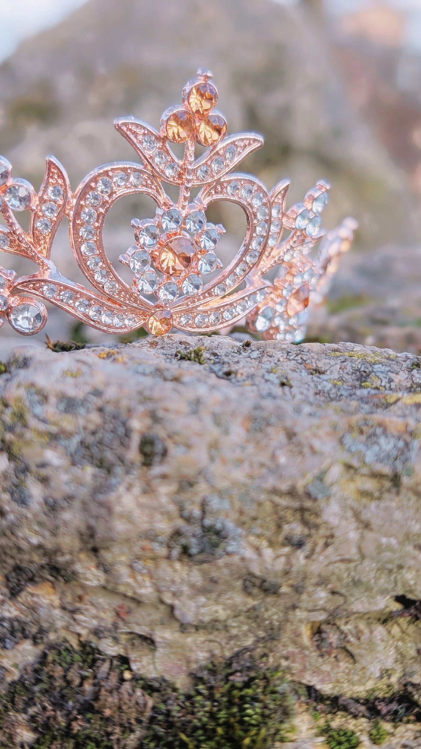 Tiara "Rosé der Herzen"