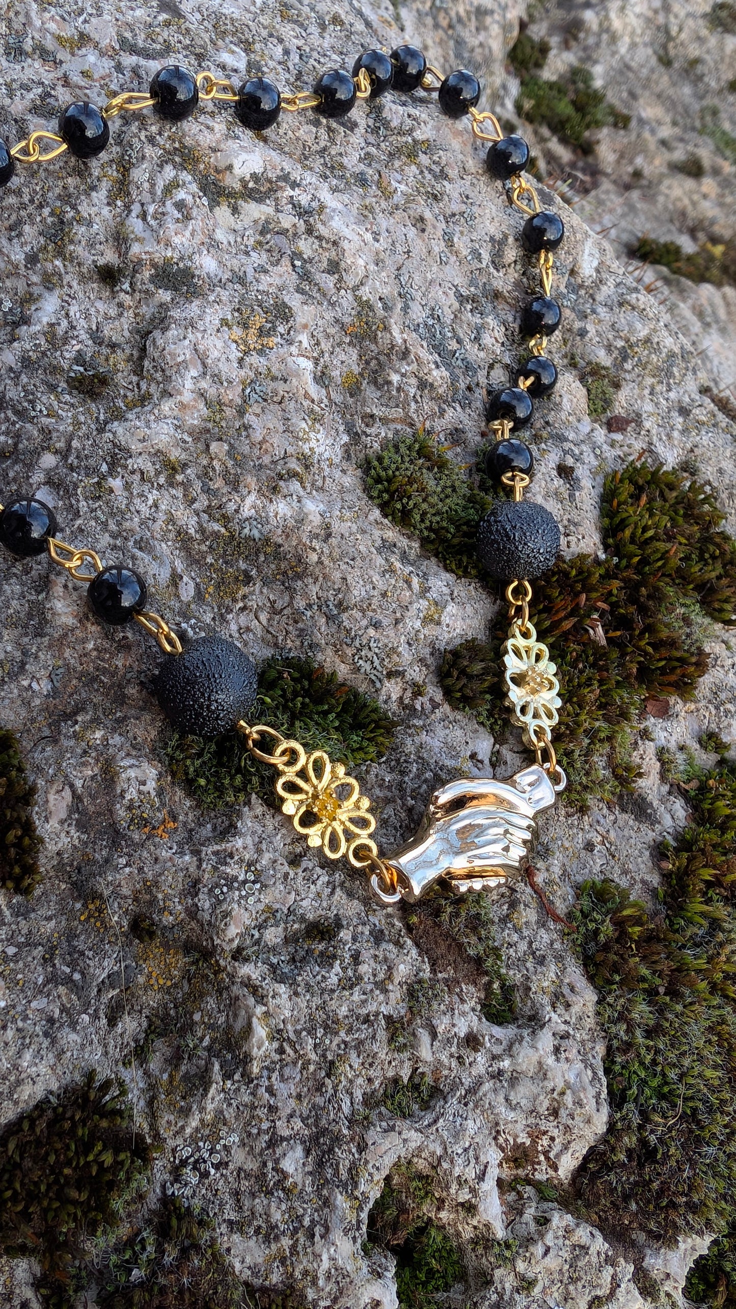 Collier "Das Versprechen" • Schwarz • Weiß