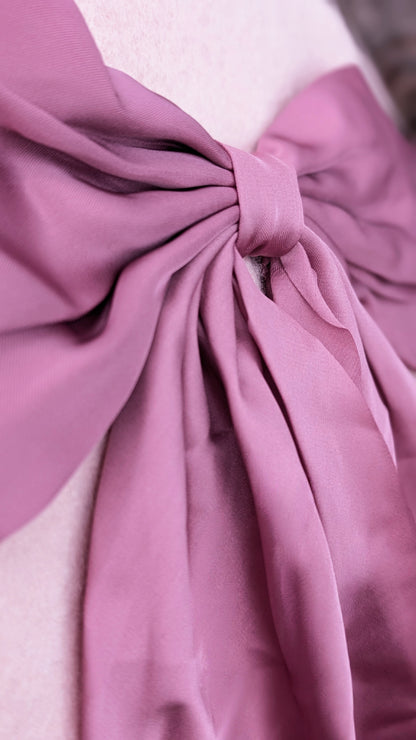 Barett "Schleifentraum" • weiß • Schwarz • Rosa • Braun