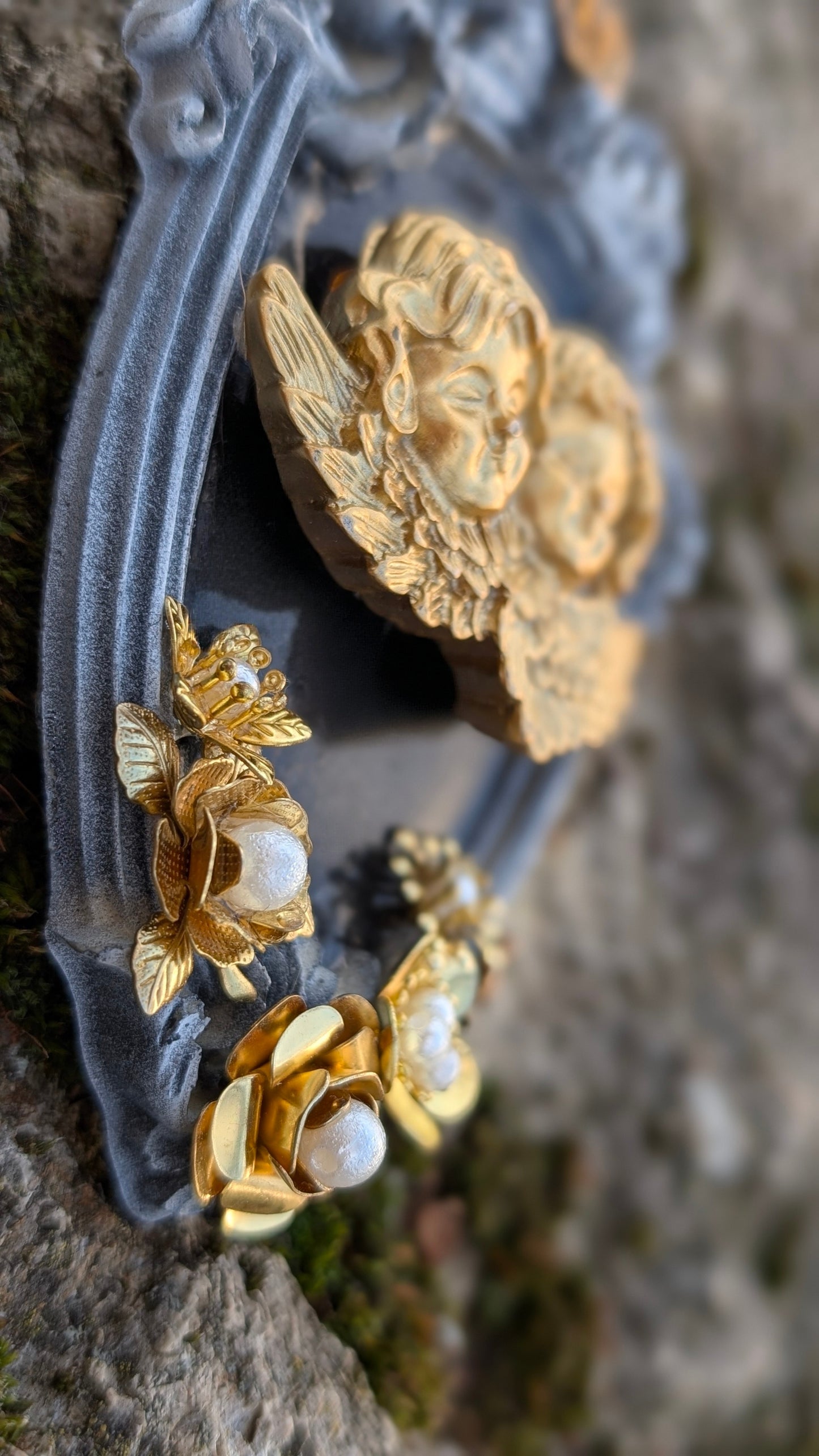 Brosche "Engelspaar"