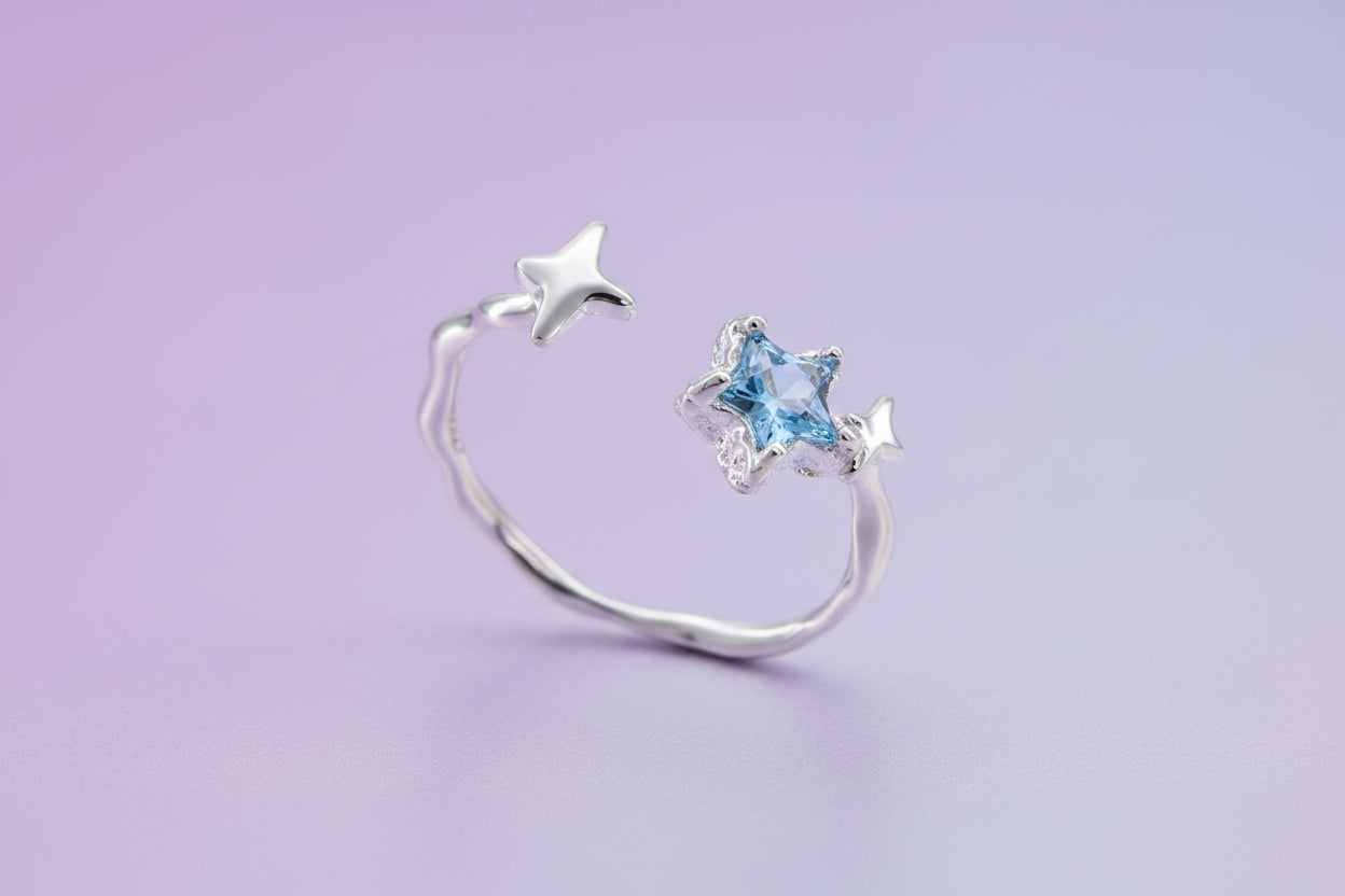 Ring "Wunschstern" • Größenverstellbar